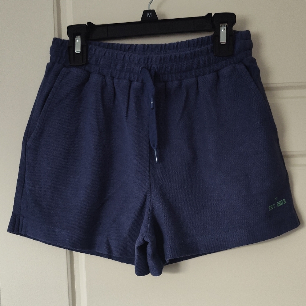 Fabletics Navy Blue Girls' Athletic Drawstring Shorts